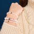 Rainbow White | .925 Sterling Silver | Mermaid Glass Bead Bracelet